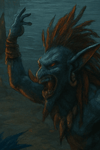 Cow skull totems and troll huts